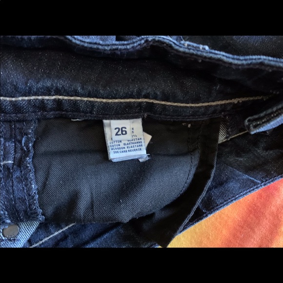 HUDSON Bootcut Jeans Dark Wash Blue Size 26 - Picture 10 of 11